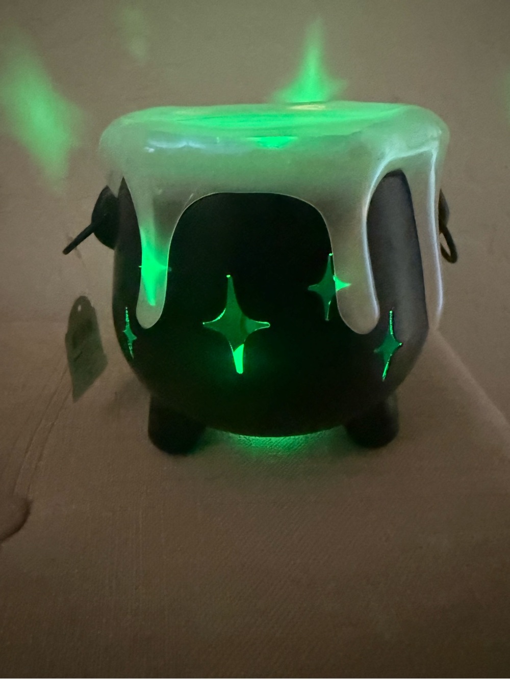 Black Cauldron LED Light, Witches Brew Light Up Cauldron, Halloween Cauldron